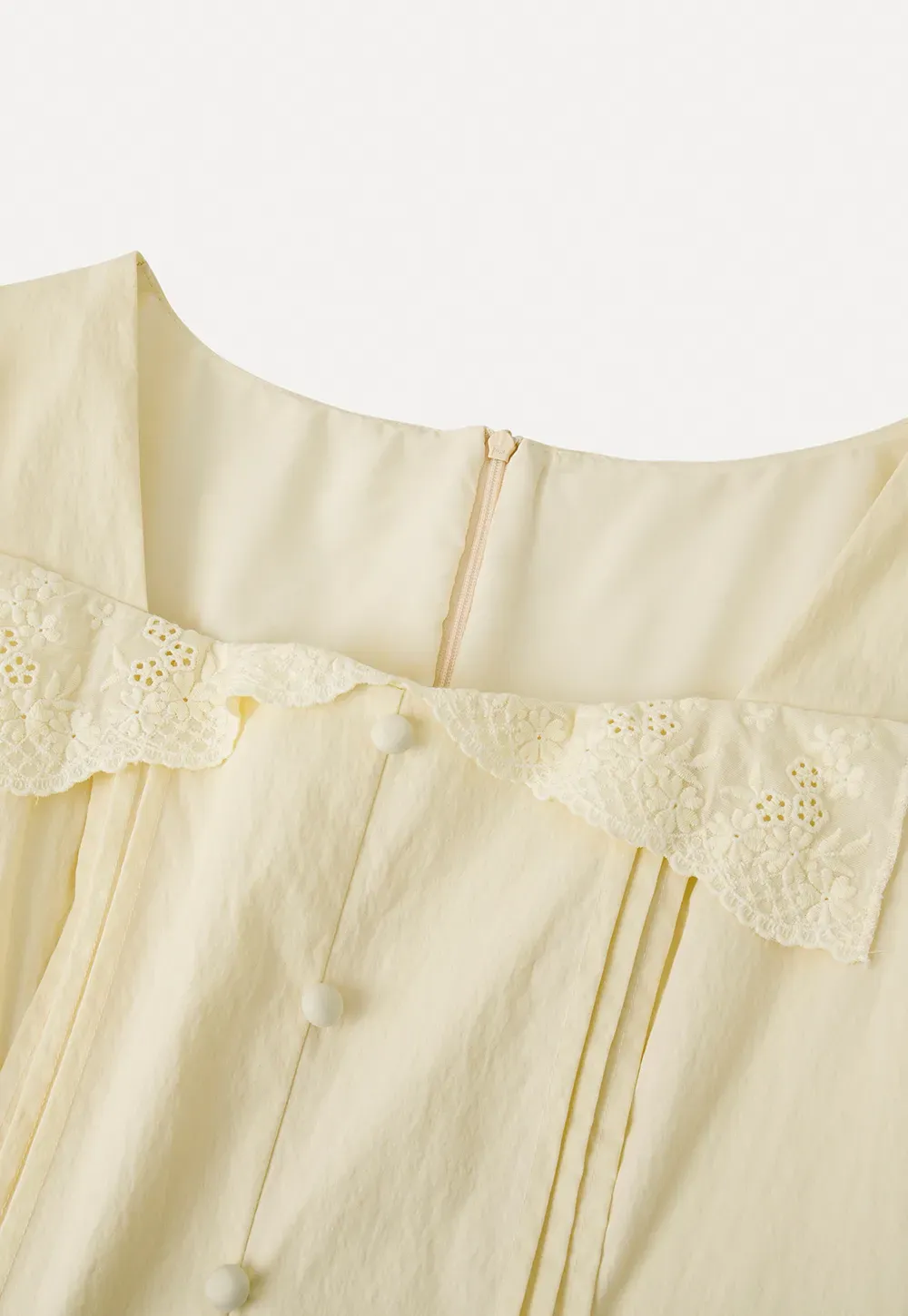 Short Sleeve Button Front Dress with Ruffled Hem