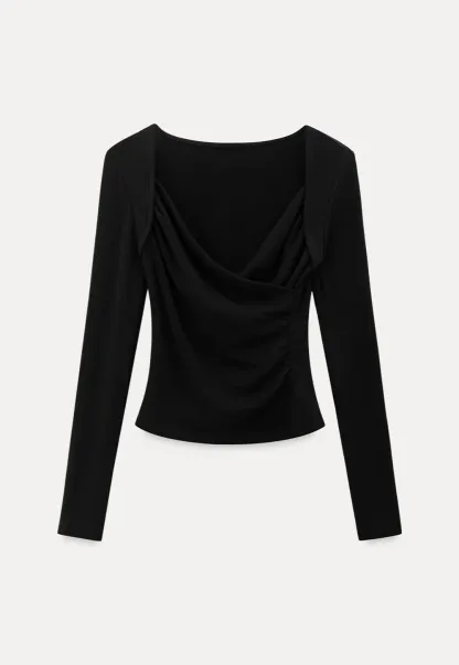 Elegant Long Sleeve Crop Top for Women