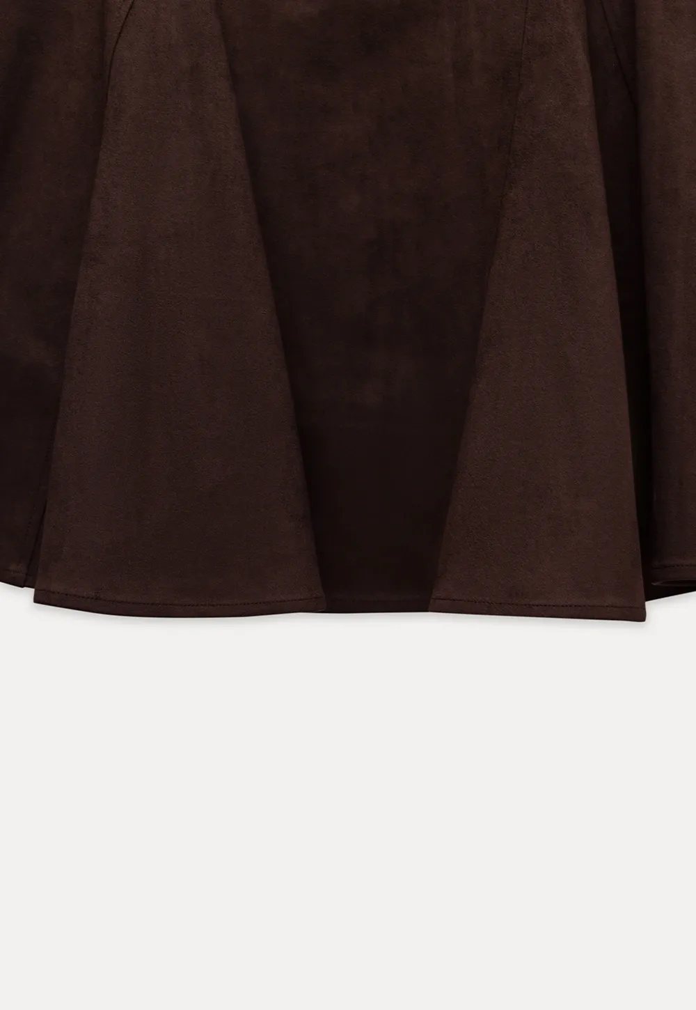 Womens Vintage Suede A-Line Skirt