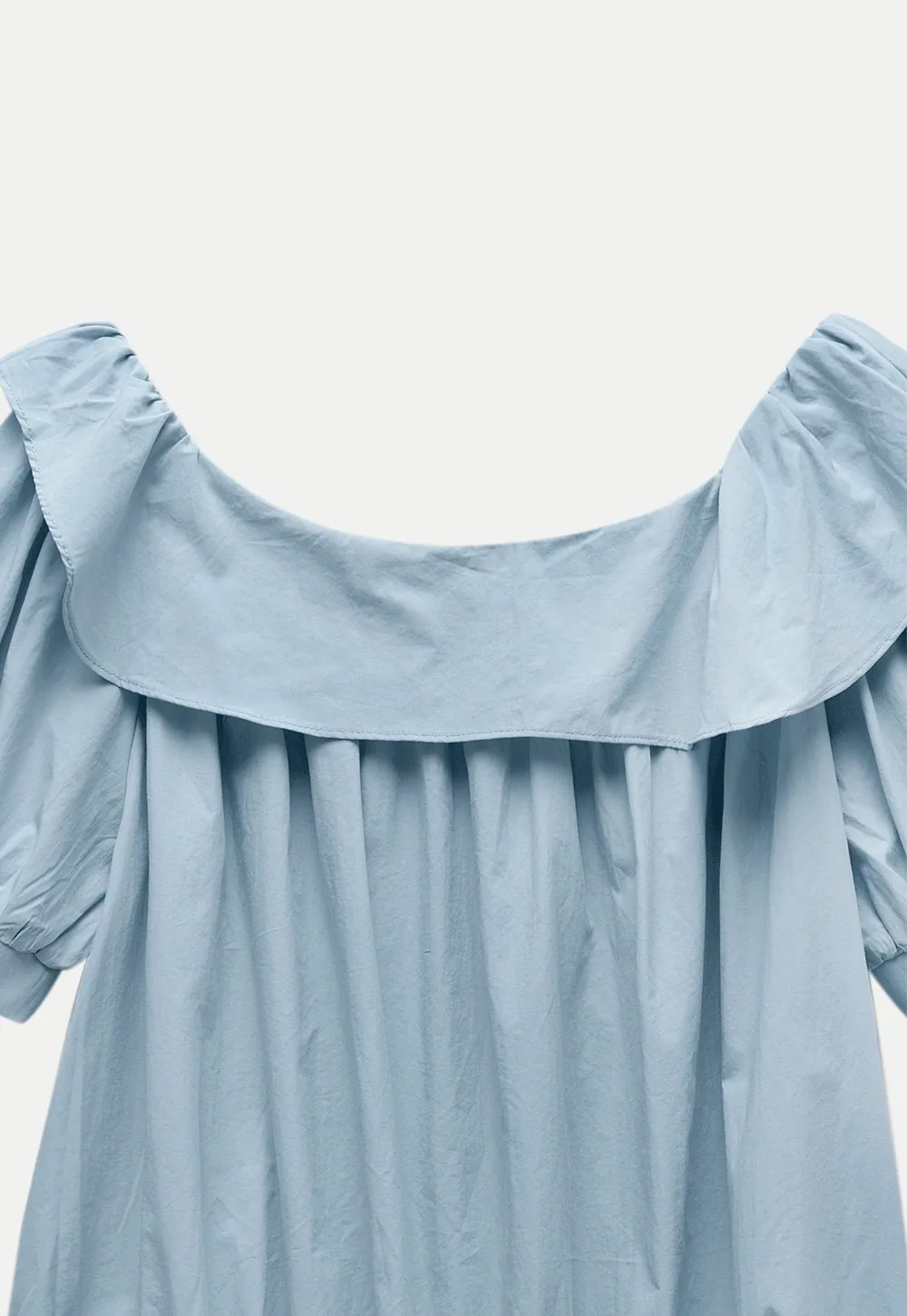 Off Shoulder Tie Front Blouse with Stylish Lapel