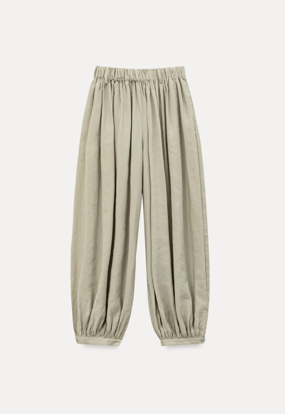 Loose Fit Elastic Waist Wide Leg Pants