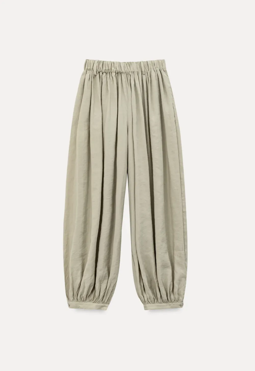 Loose Fit Elastic Waist Wide Leg Pants