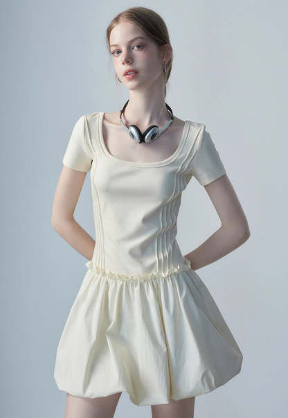 Women's Square Neck Casual Dress