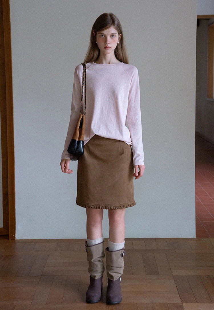 Women’s Basic Crew Neck Long Sleeve Tee