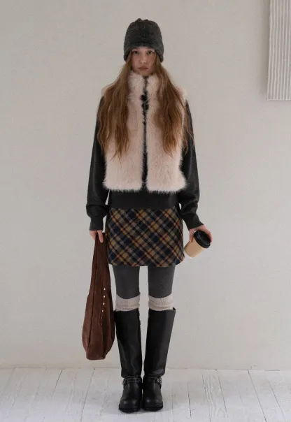 Women Faux Fur Vest Sleeveless