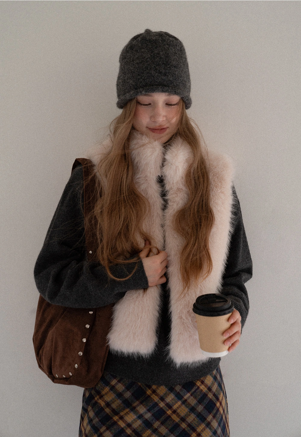 Women Faux Fur Vest Sleeveless