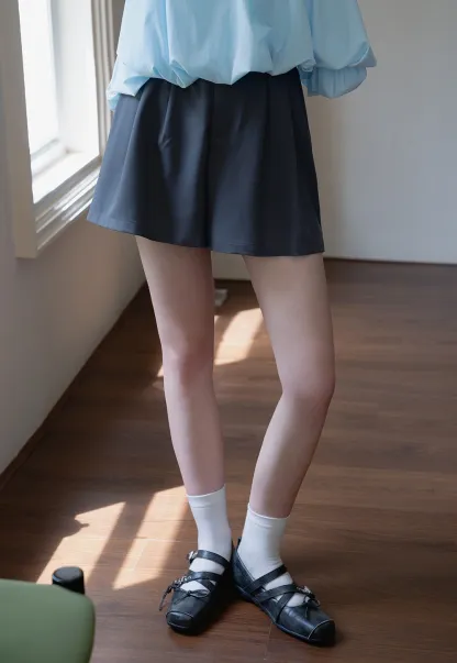 Women’s High Waist Pleated Skort