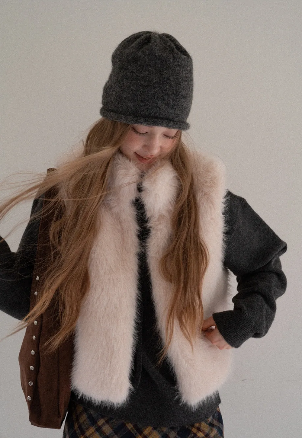 Women Faux Fur Vest Sleeveless