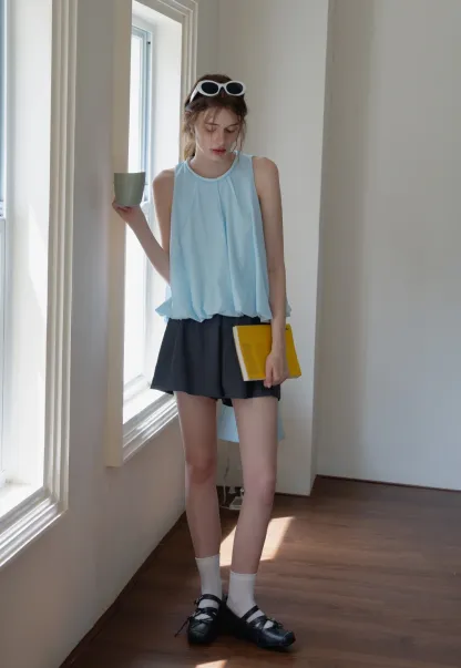 Women’s High Waist Pleated Skort