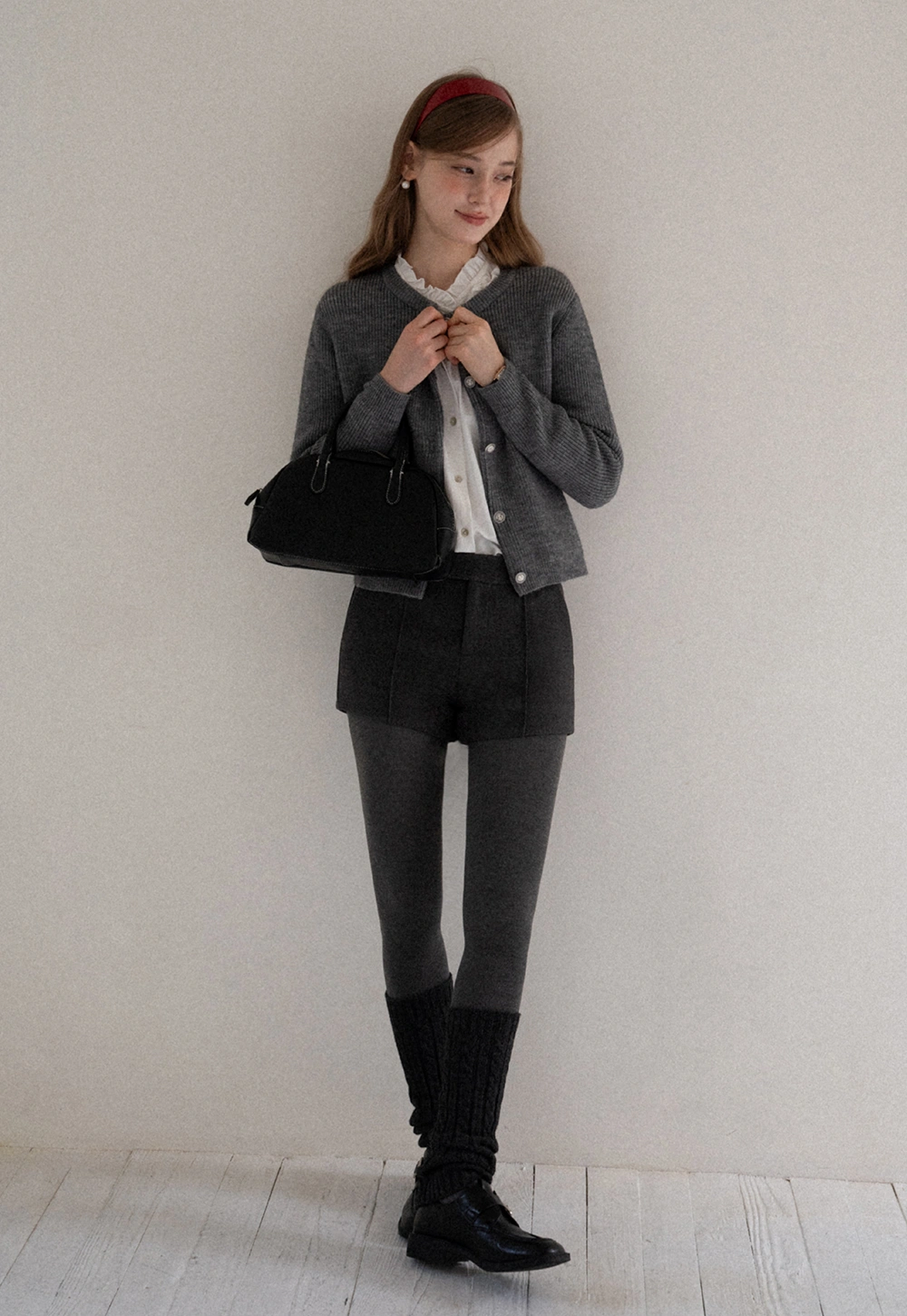 Women Elegant Pleated Shorts with Pockets High Waist