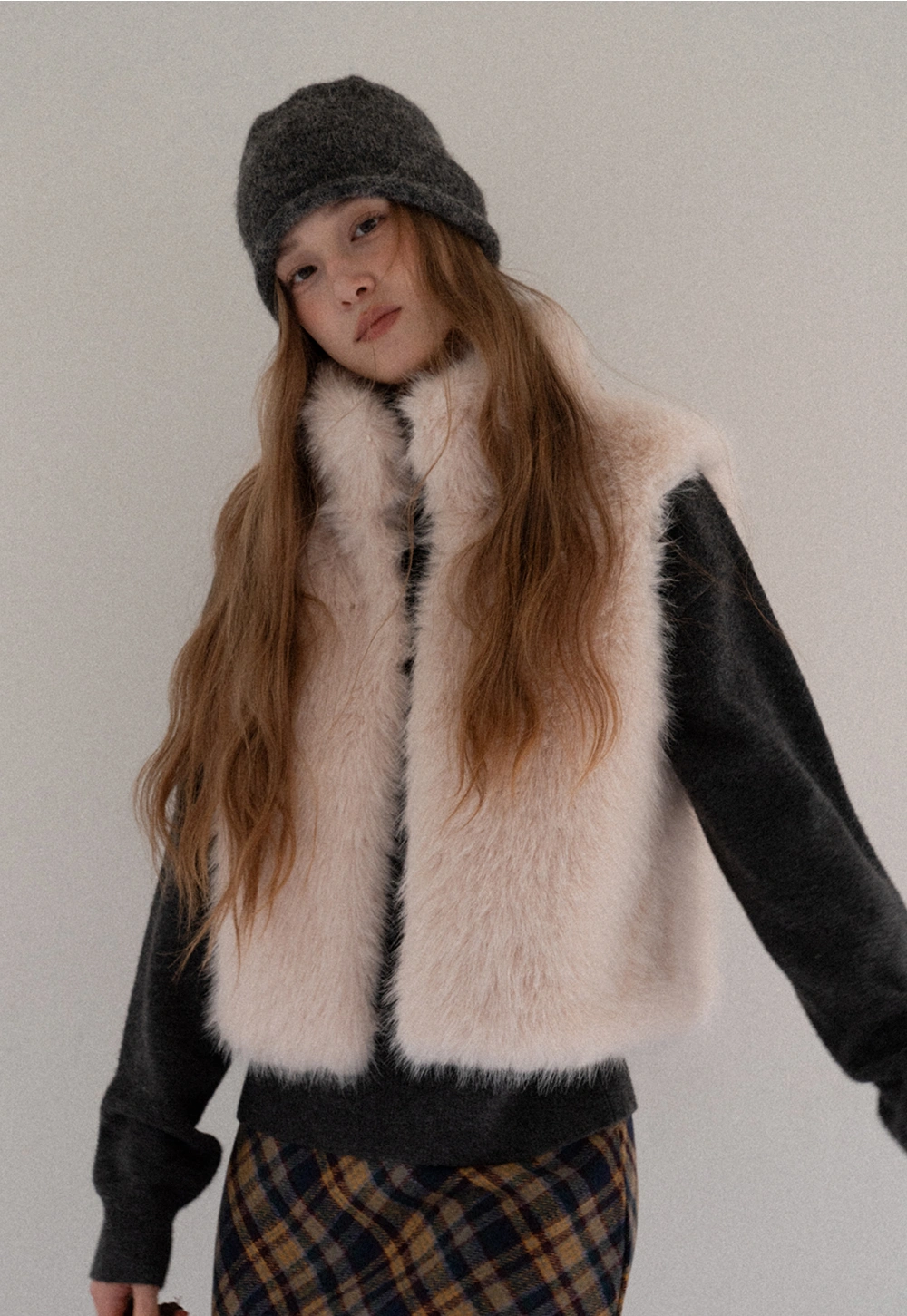 Women Faux Fur Vest Sleeveless