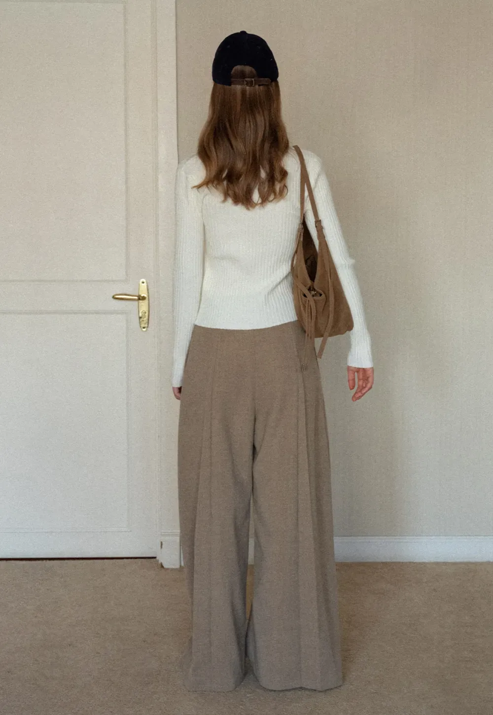 Ribbed Wrap Knit Top