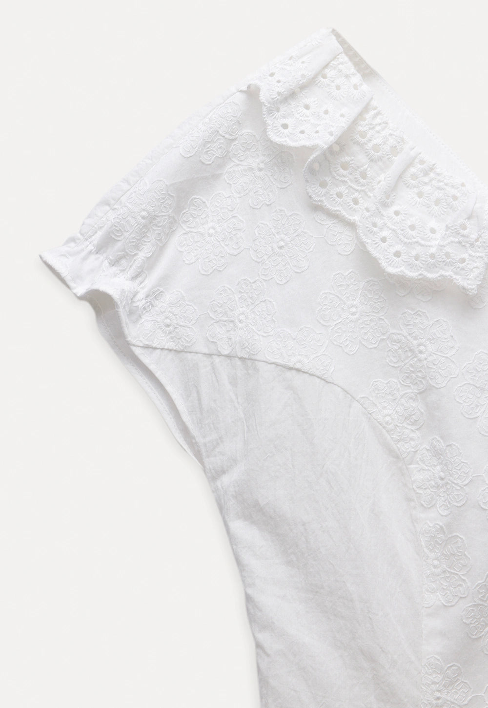 Women's Eyelet Lace V-Neck Blouse