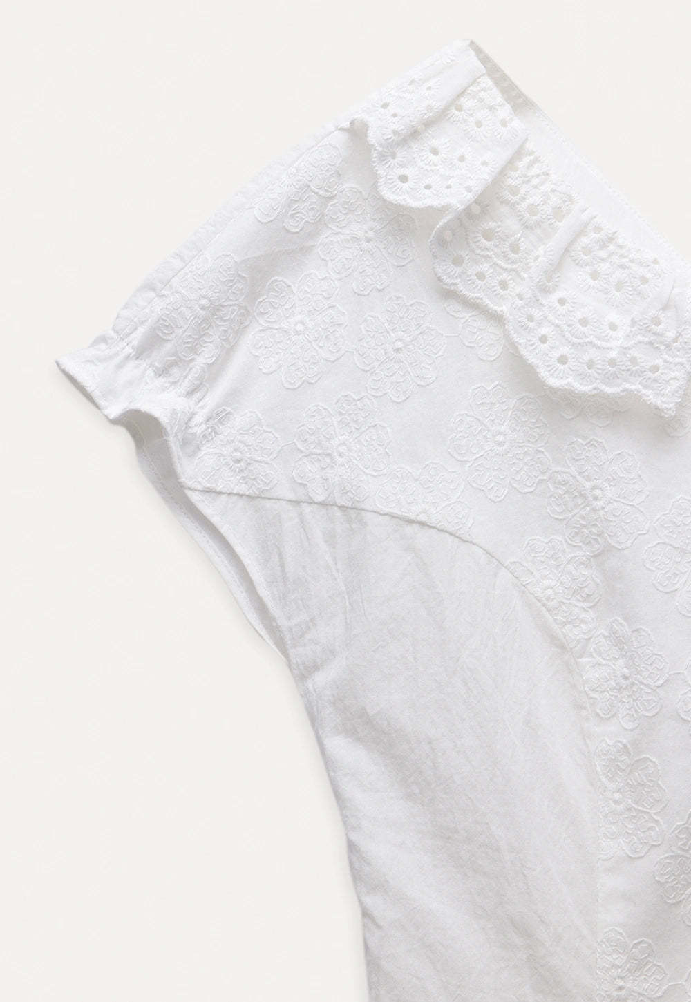 Women's Eyelet Lace V-Neck Blouse