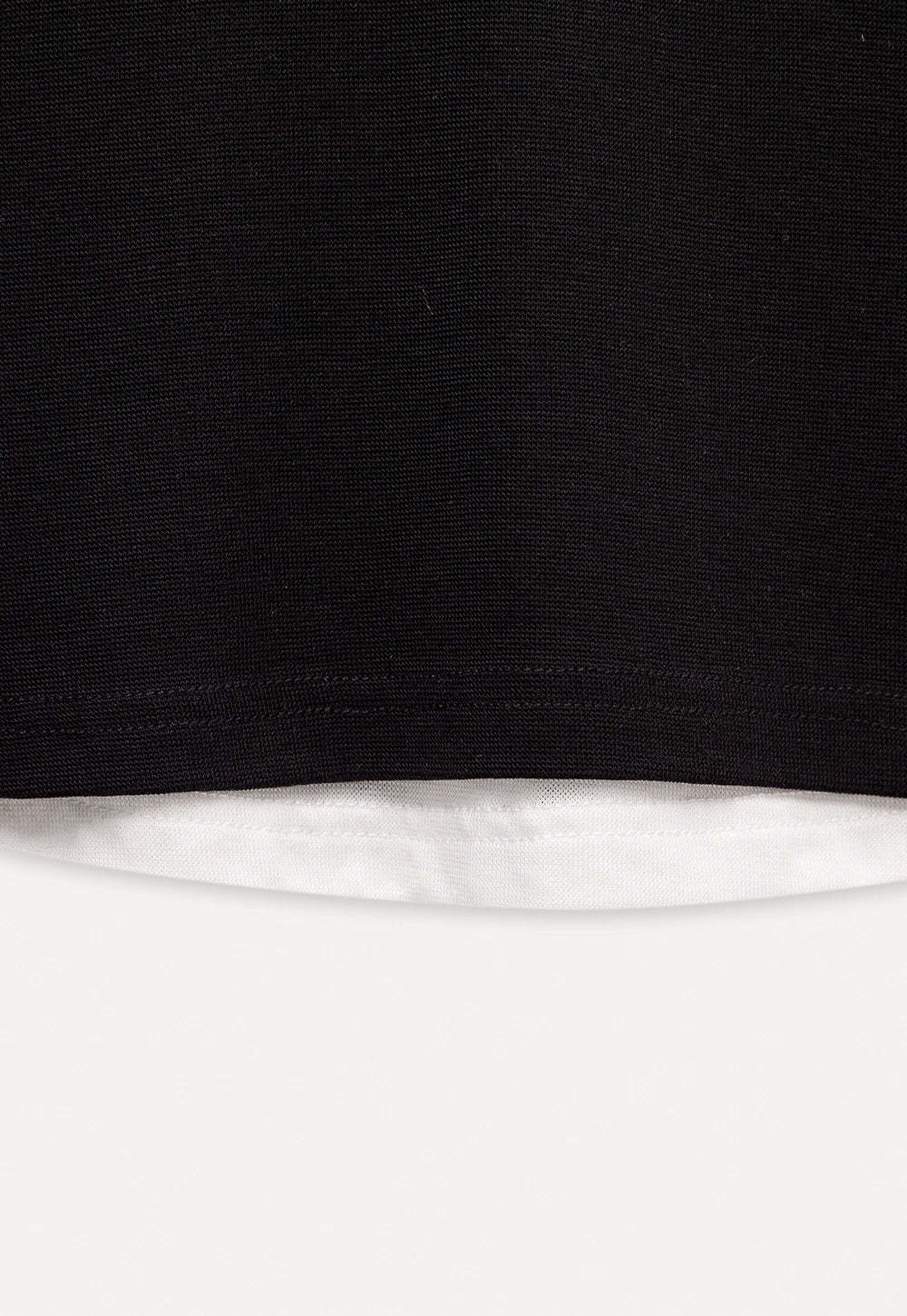 Color-Block Faux Two-Piece Long-Sleeve T-Shirt