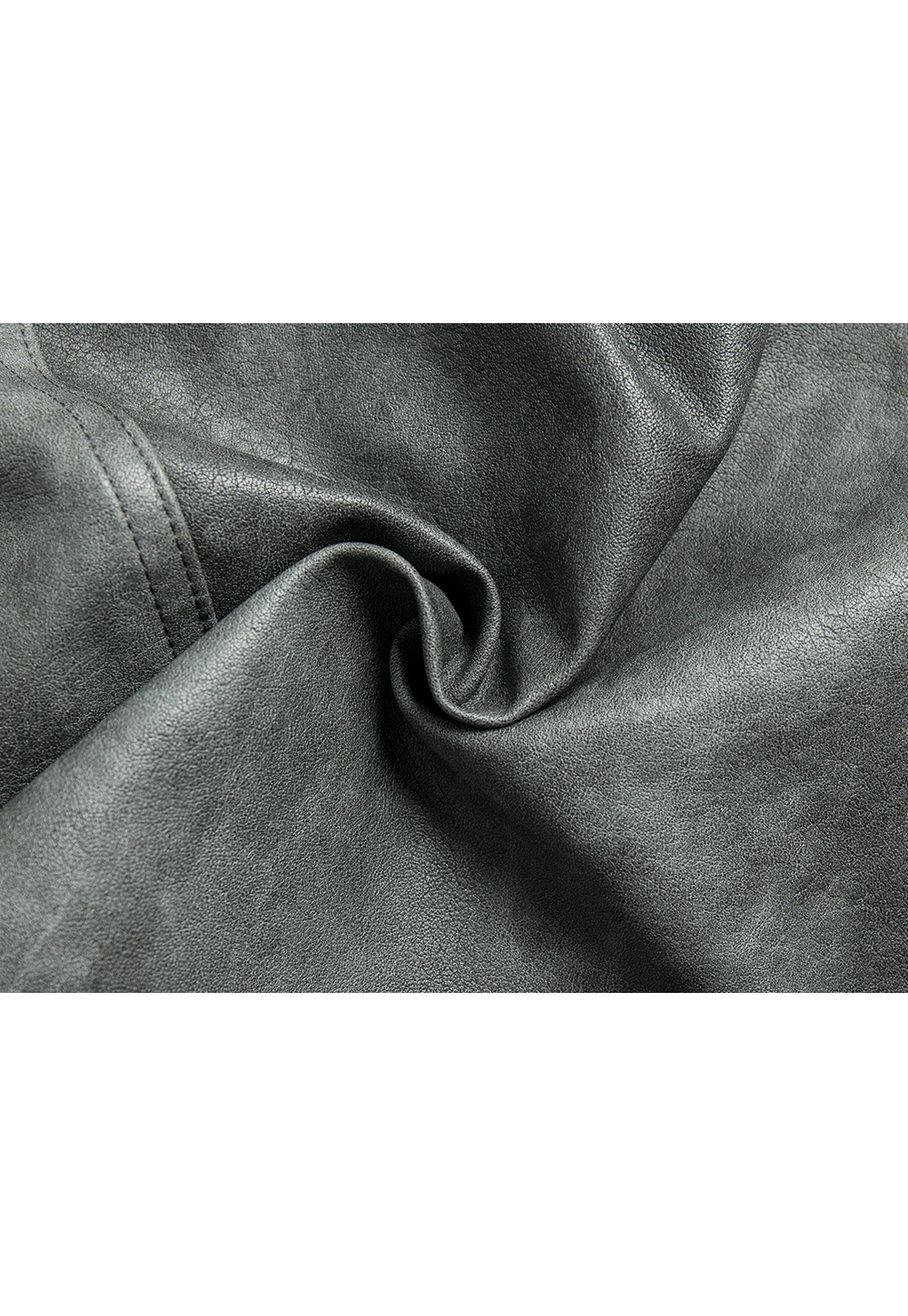 Women's Faux Leather Mini Skirt, A-Line with Belt and Pockets, Vintage Brown