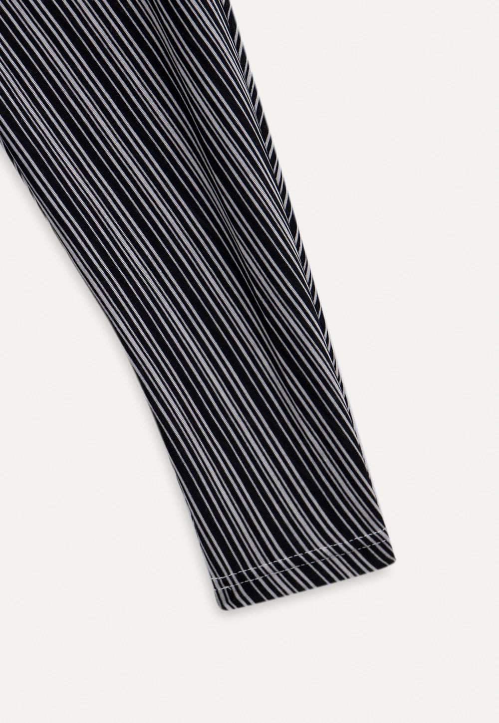 Striped Asymmetrical Long Sleeve Top