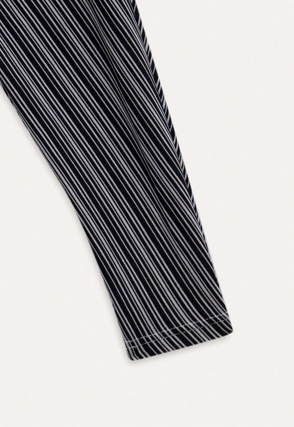 Striped Asymmetrical Long Sleeve Top