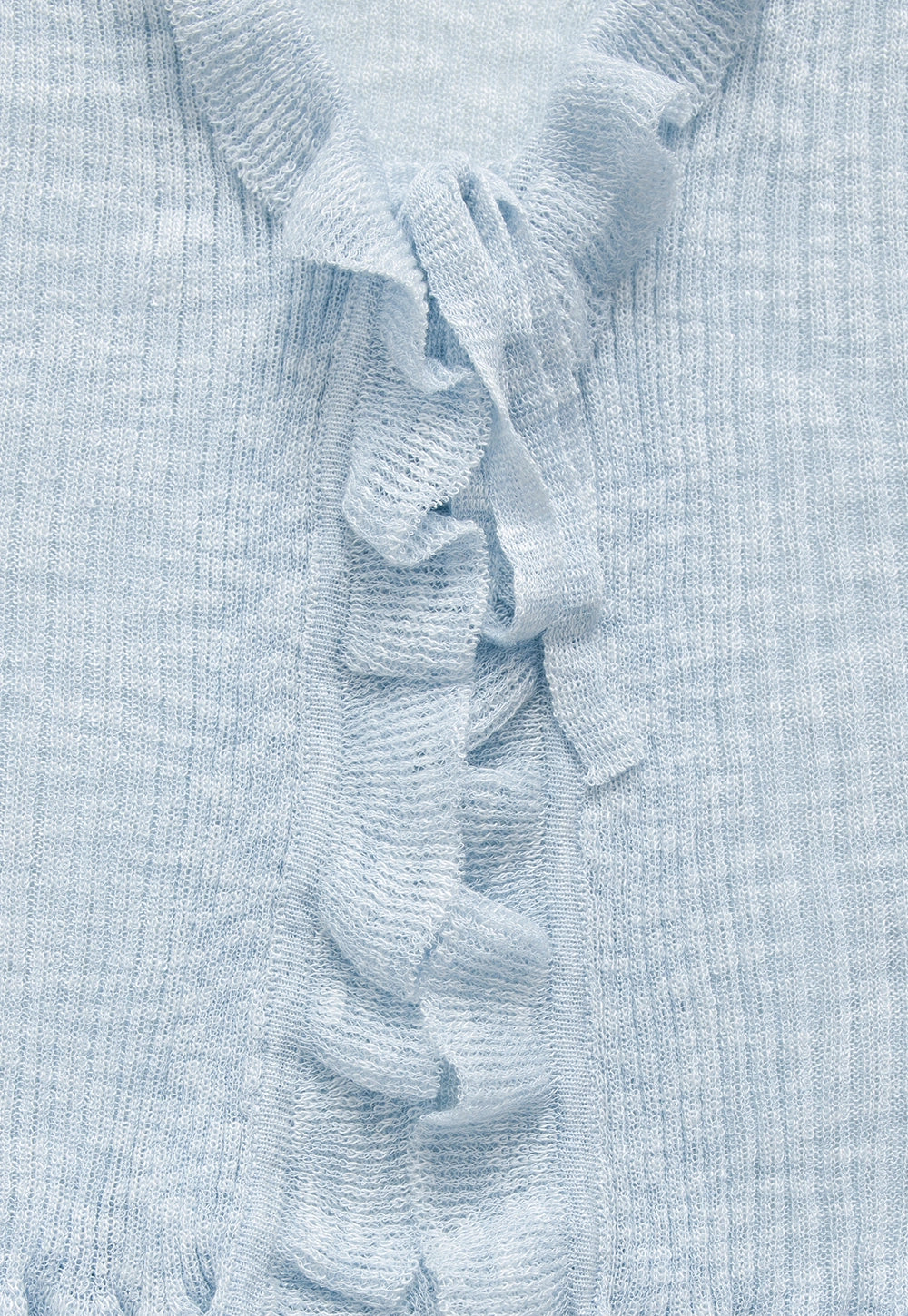 Ruffled Tie-Front Long Sleeve Top2
