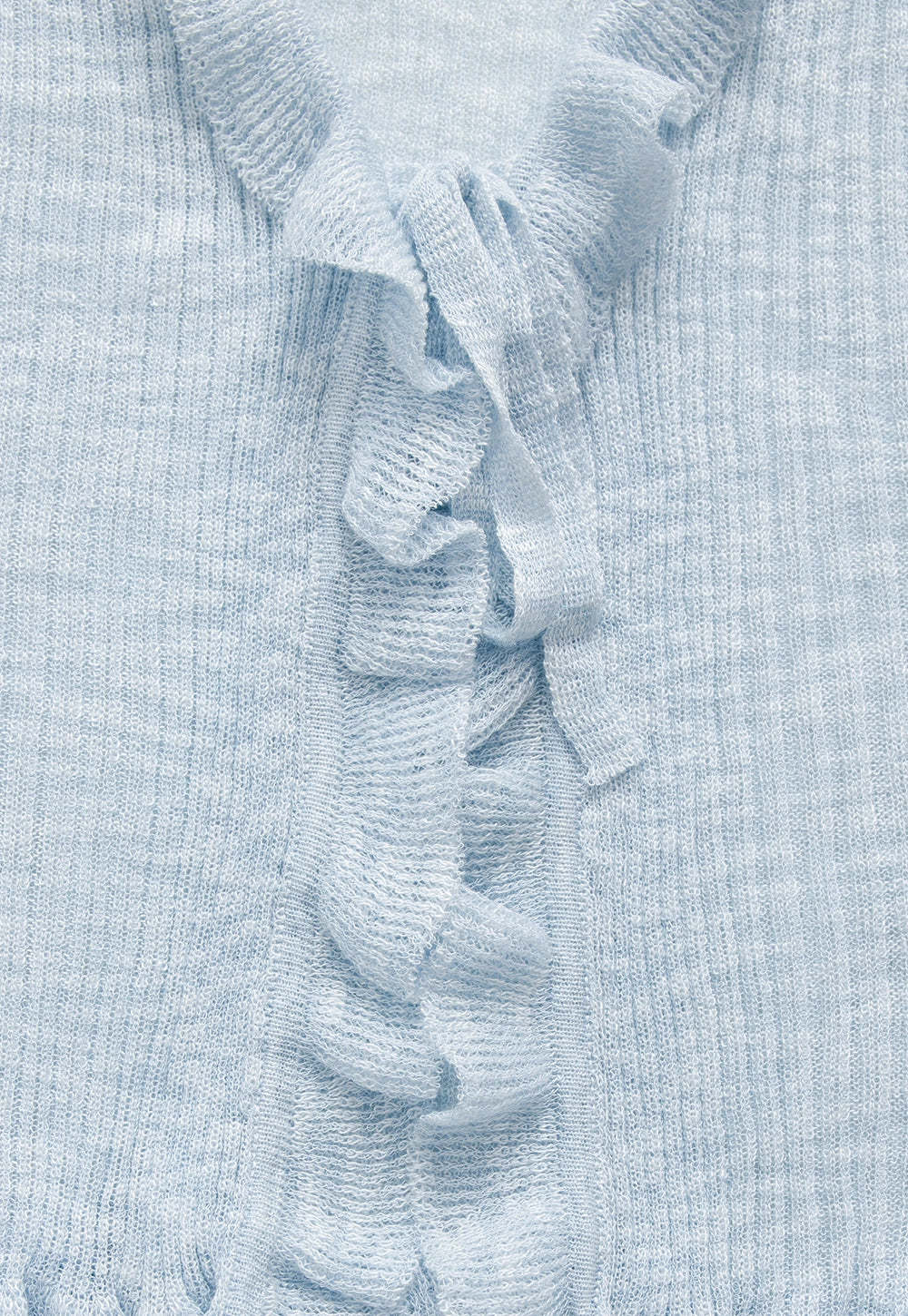 Ruffled Tie-Front Long Sleeve Top2