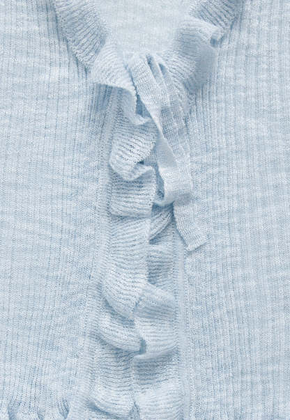 Ruffled Tie-Front Long Sleeve Top2