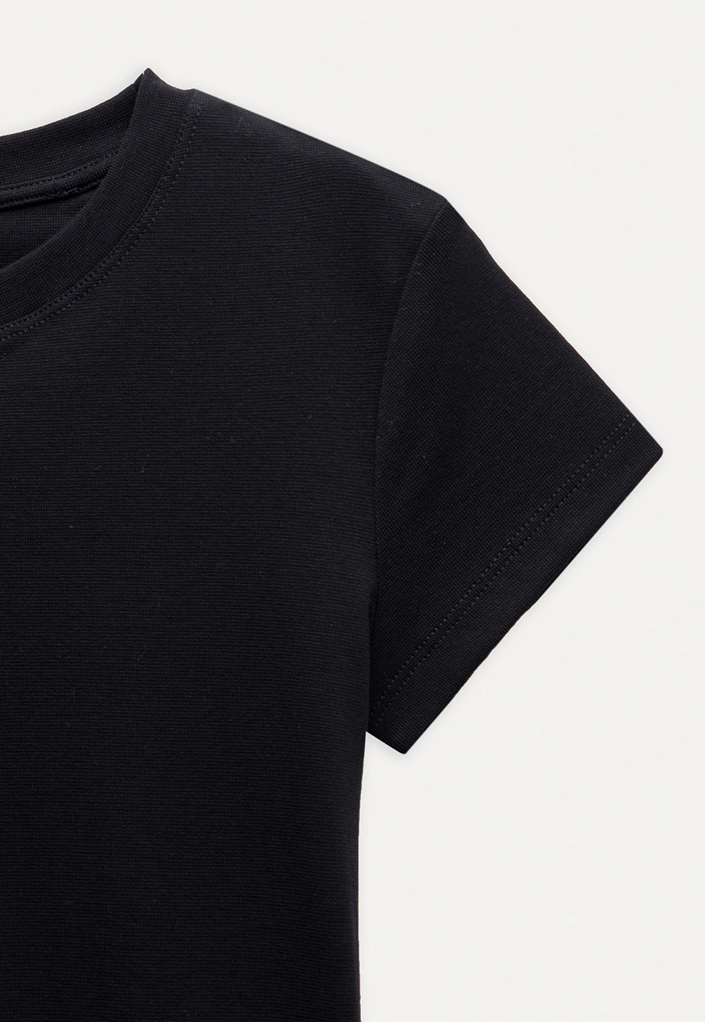 Lace Trim Fitted T-Shirt