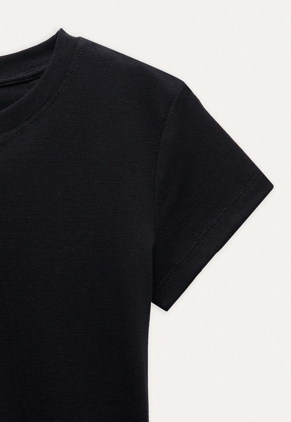 Lace Trim Fitted T-Shirt