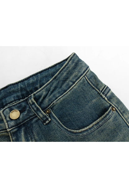 Women's Classic Wide Leg Denim Jeans, Vintage High Waist with Full-Length Style