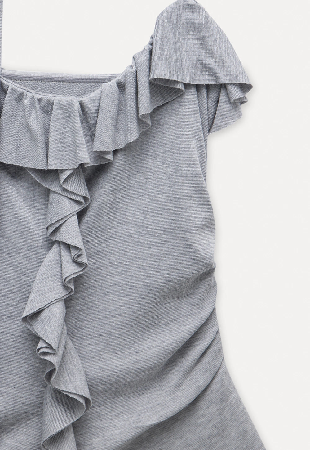 Women's Ruffled Sleeveless Top with Adjustable Tie