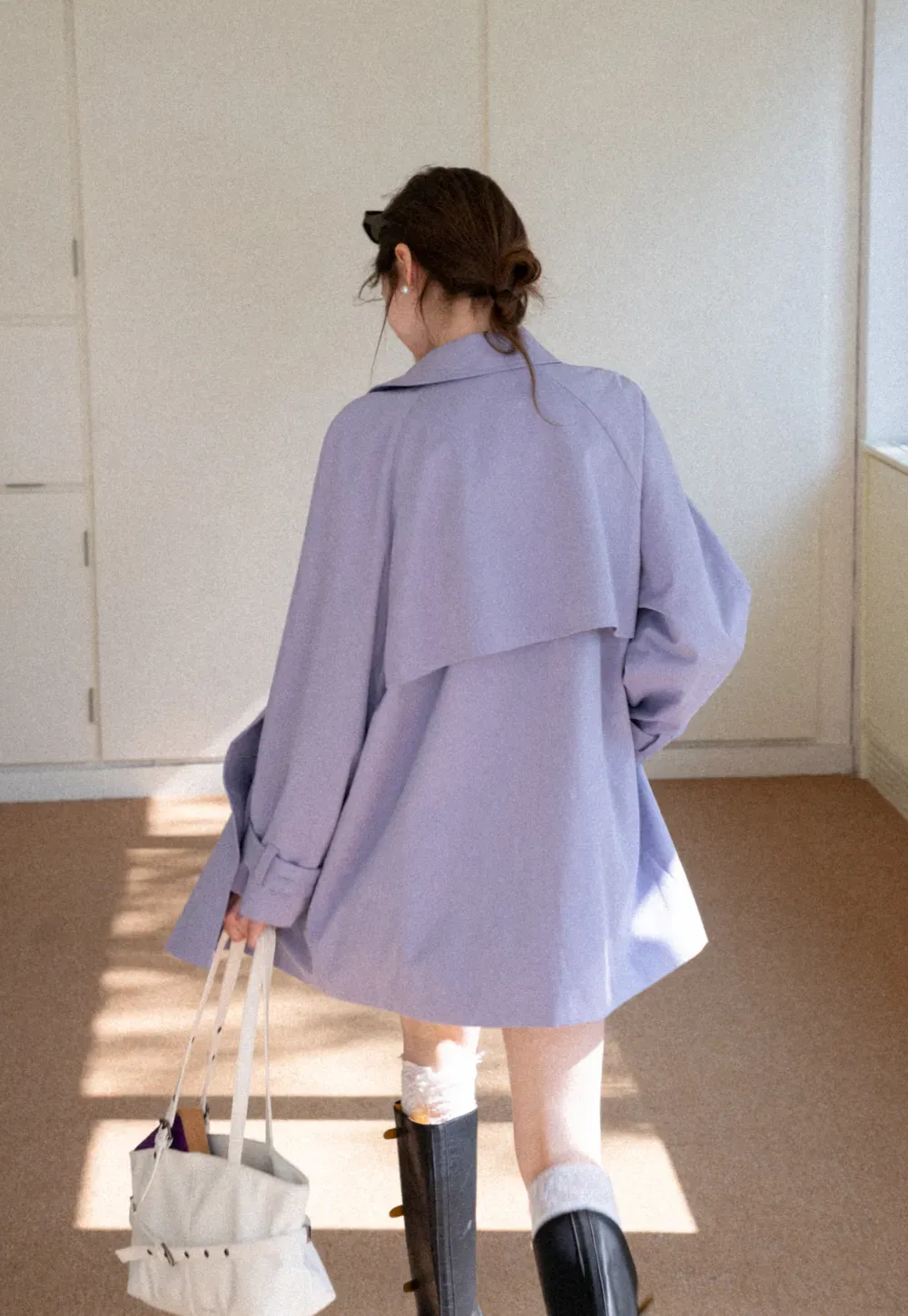 Elegant Double Breasted Short Jacket