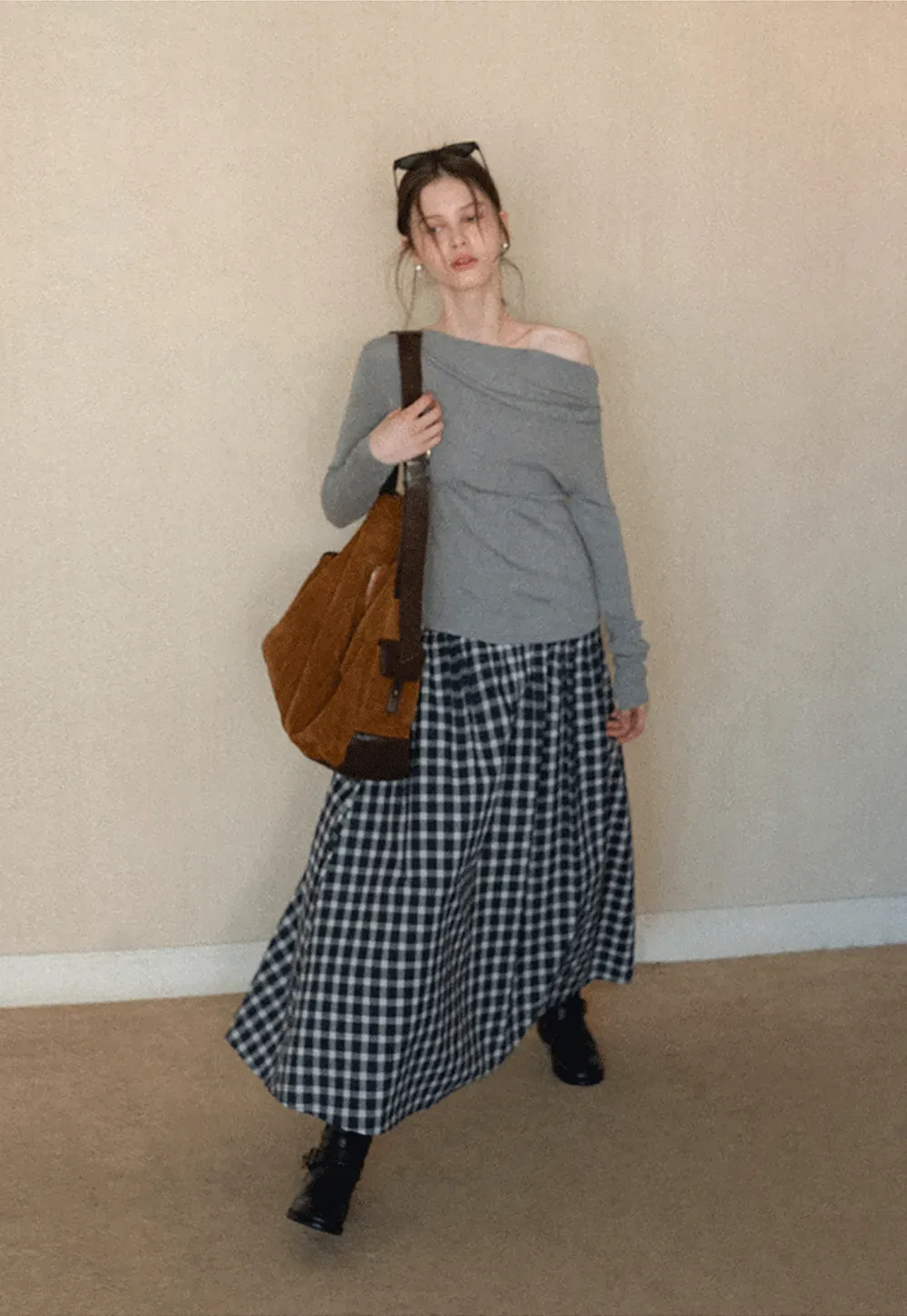 Elegant Off Shoulder Knit Top with Asymmetrical Design