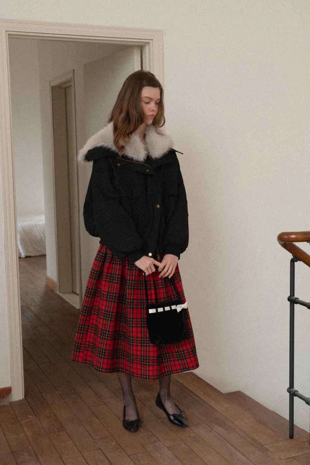 Women Fuzzy Collar Suede Jacket Warm Outerwear