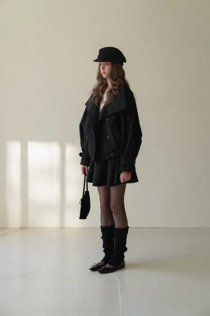 Elegant Jacket and Pleated Skirt Set