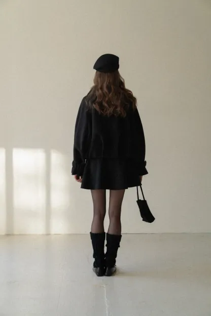 Elegant Jacket and Pleated Skirt Set