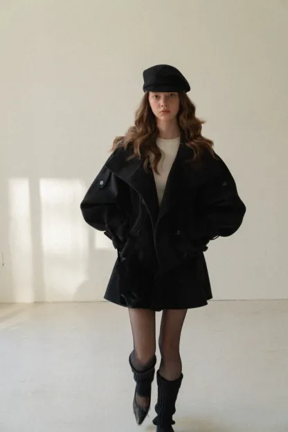 Elegant Jacket and Pleated Skirt Set