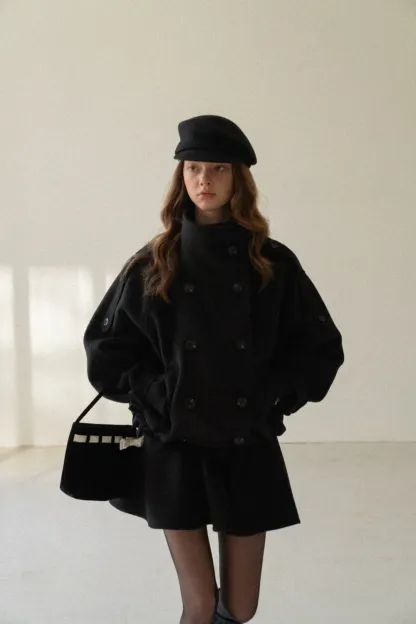 Elegant Jacket and Pleated Skirt Set