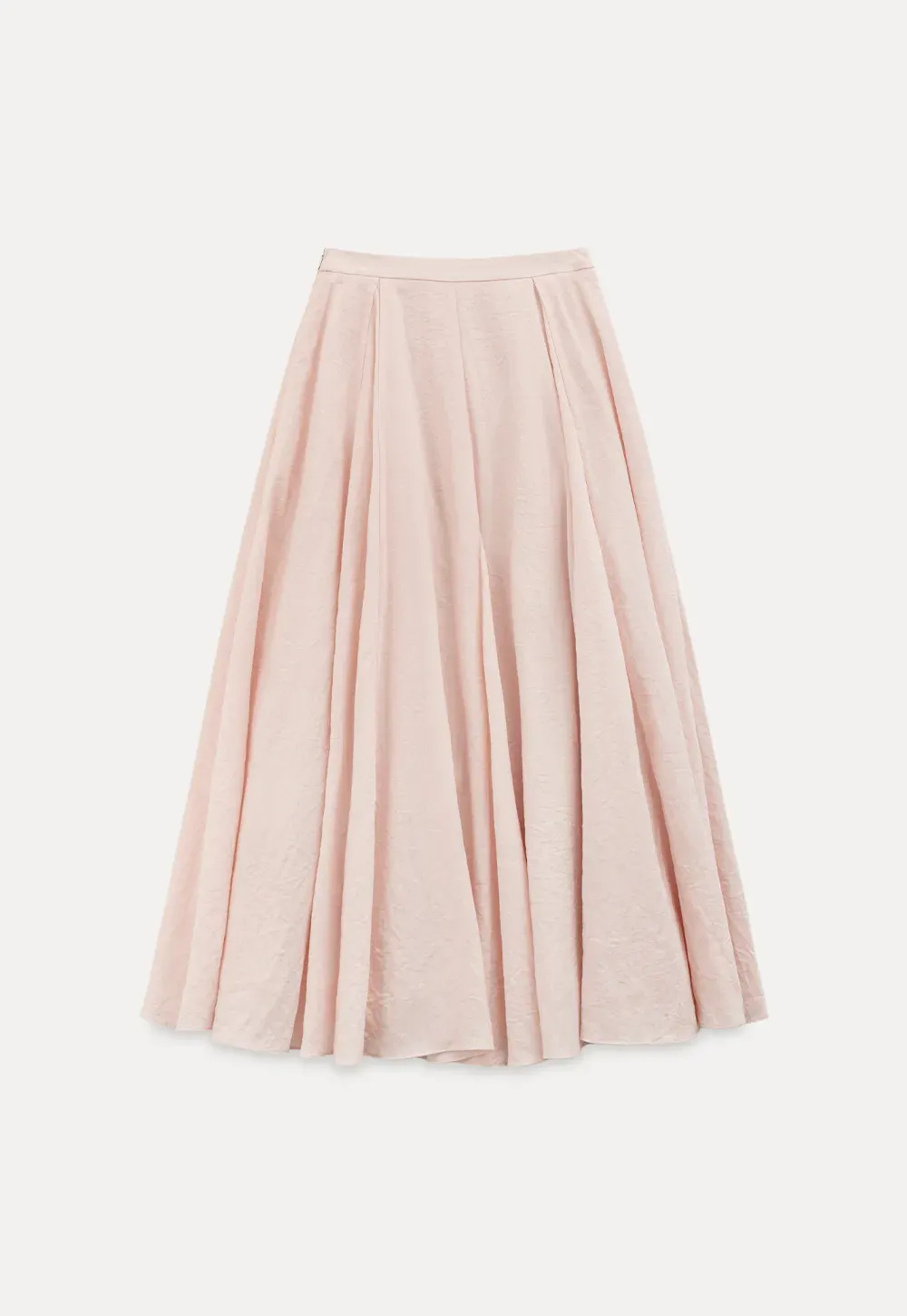 Flowy Pleated Midi Skirt with Drawstring Waist