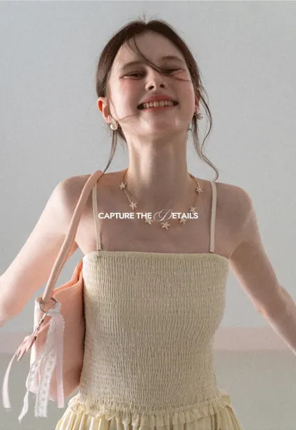 Strapless Smocked Bodice A Line Midi Dress