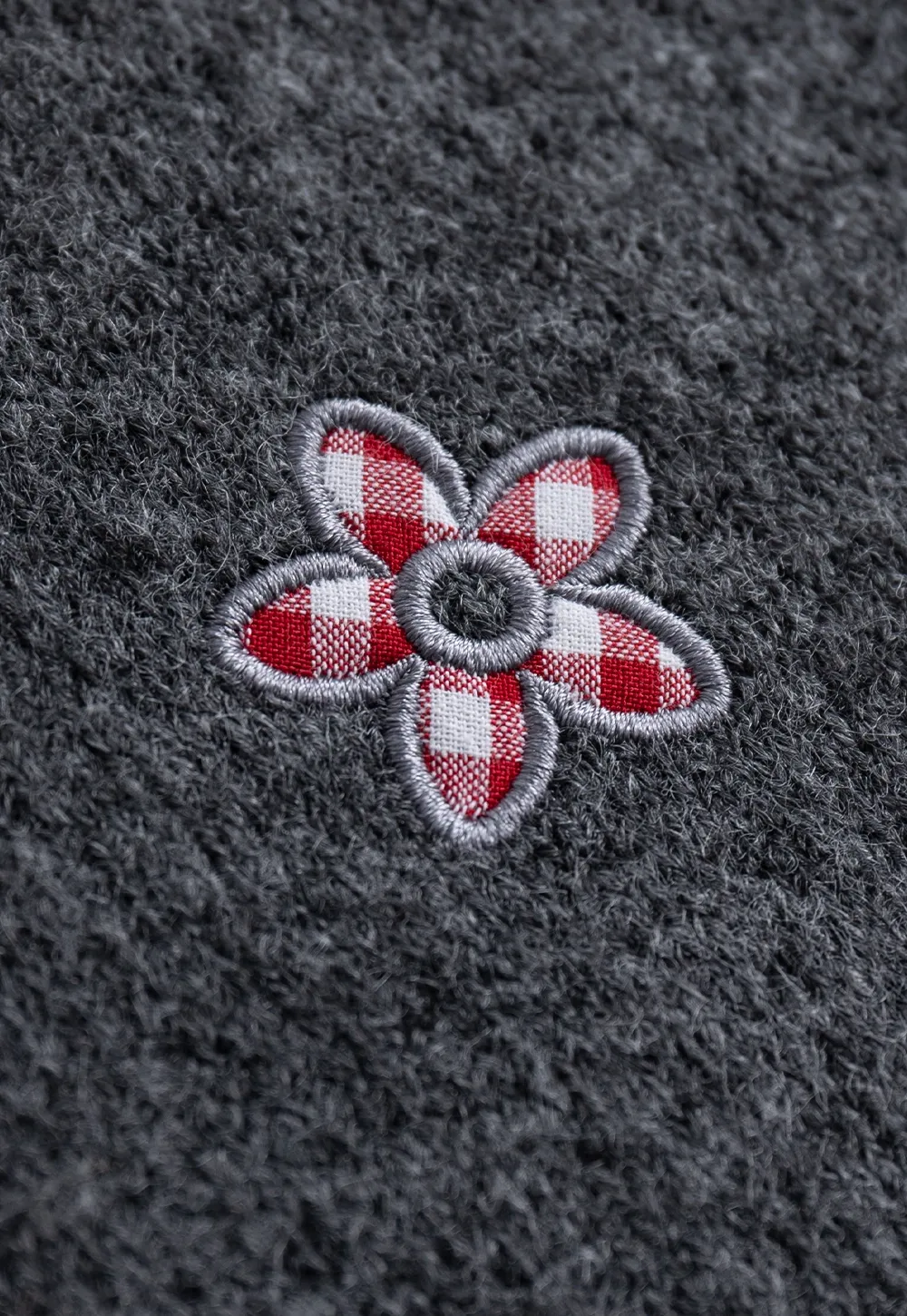 Cozy Knit Button Down Cardigan with Floral Detail