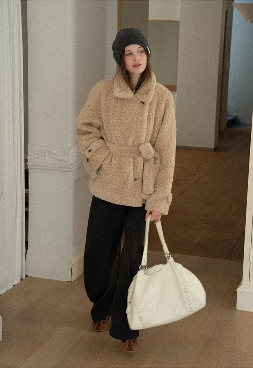 Wide leg high waist casual pants for women