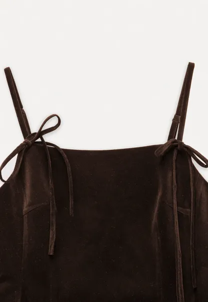 Vintage Style Velvet Sleeveless Dress