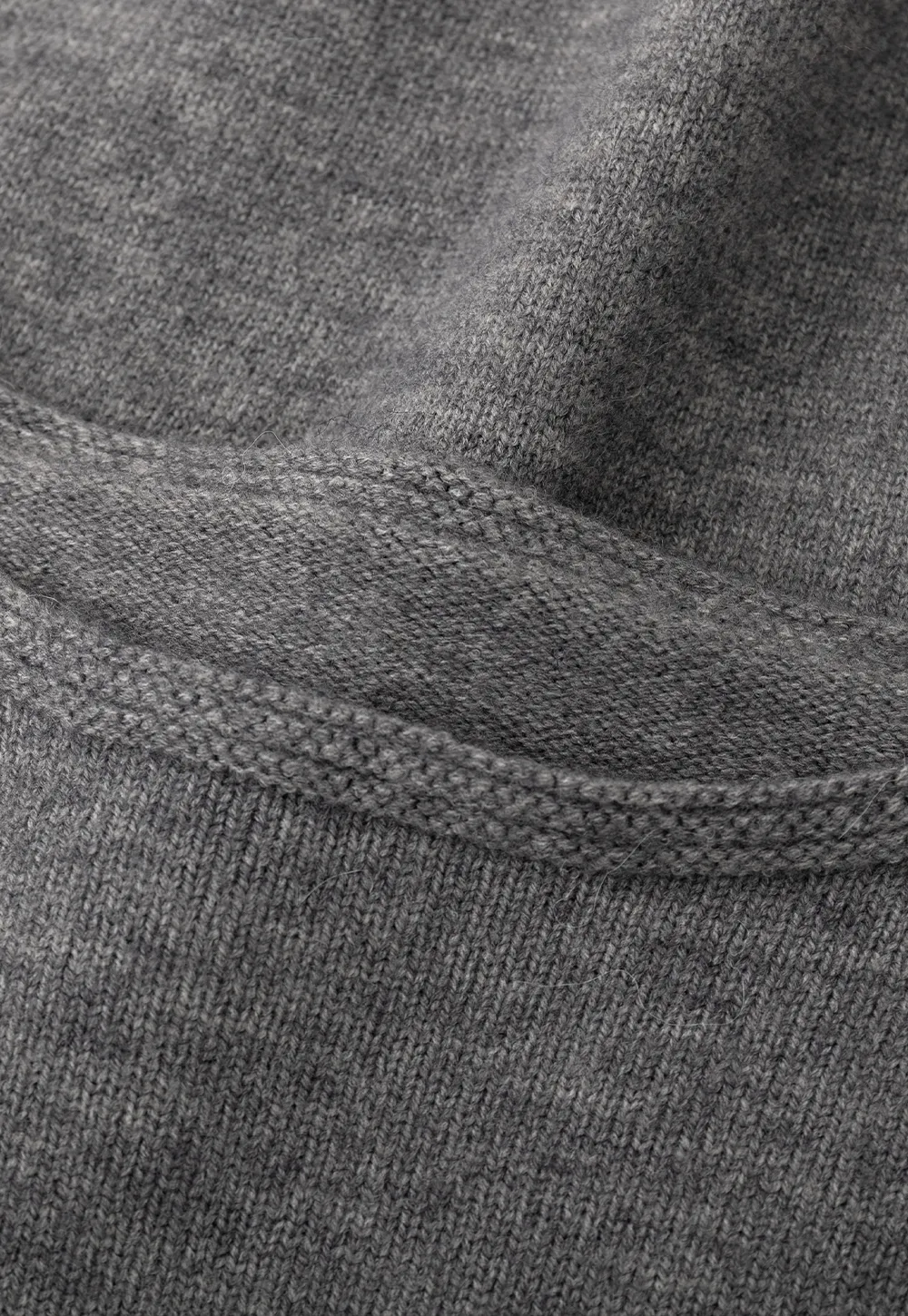 Layered Shawl Neck Knit Sweater