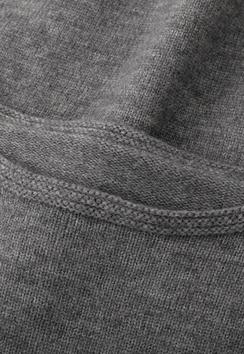 Layered Shawl Neck Knit Sweater