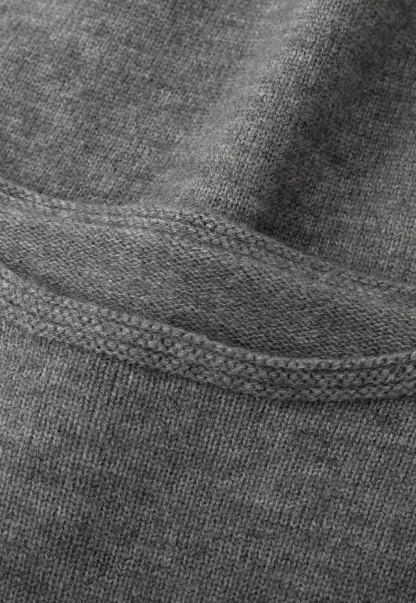 Layered Shawl Neck Knit Sweater