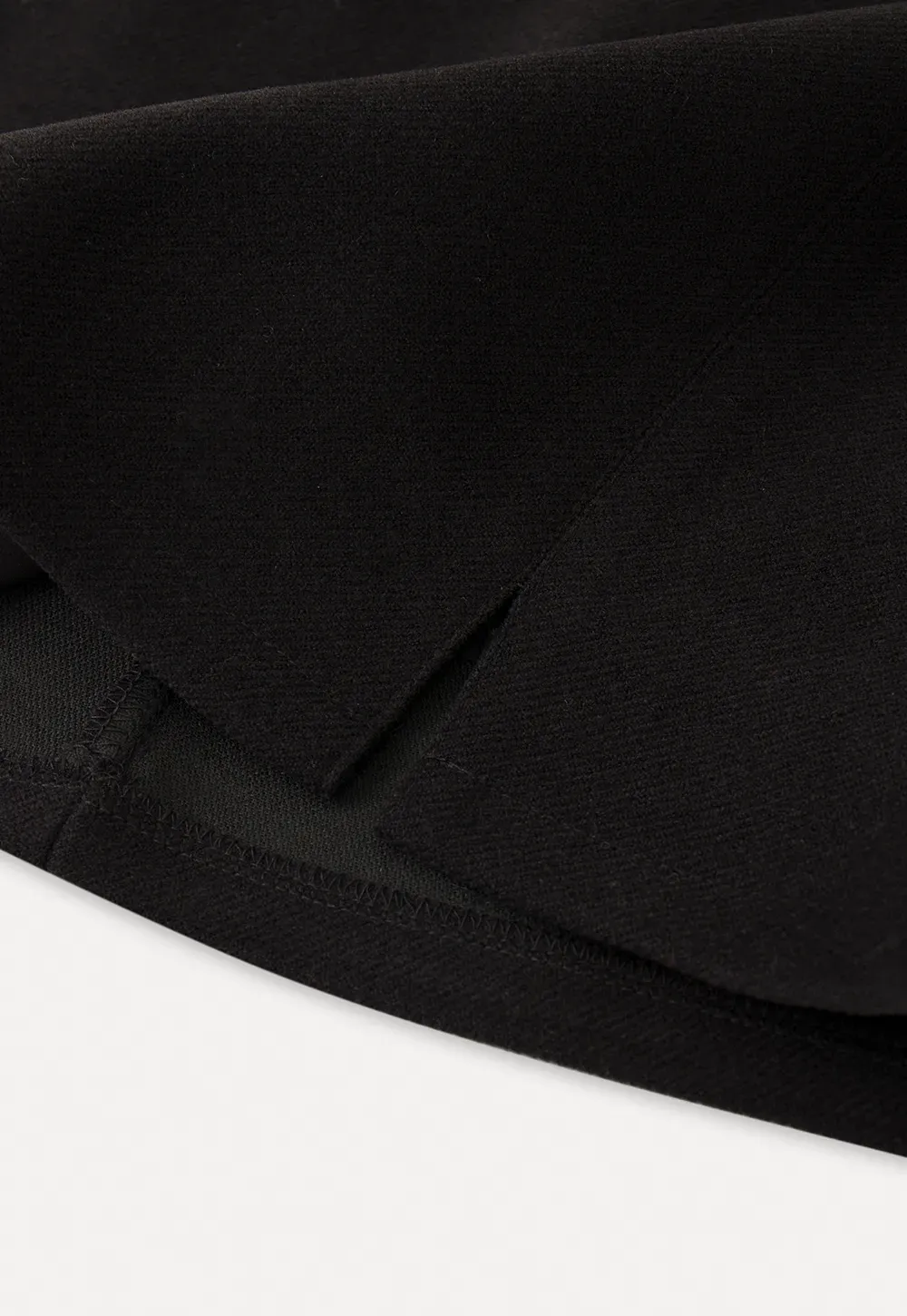 Elegant Mini Skirt with Front Slit and Button Detail