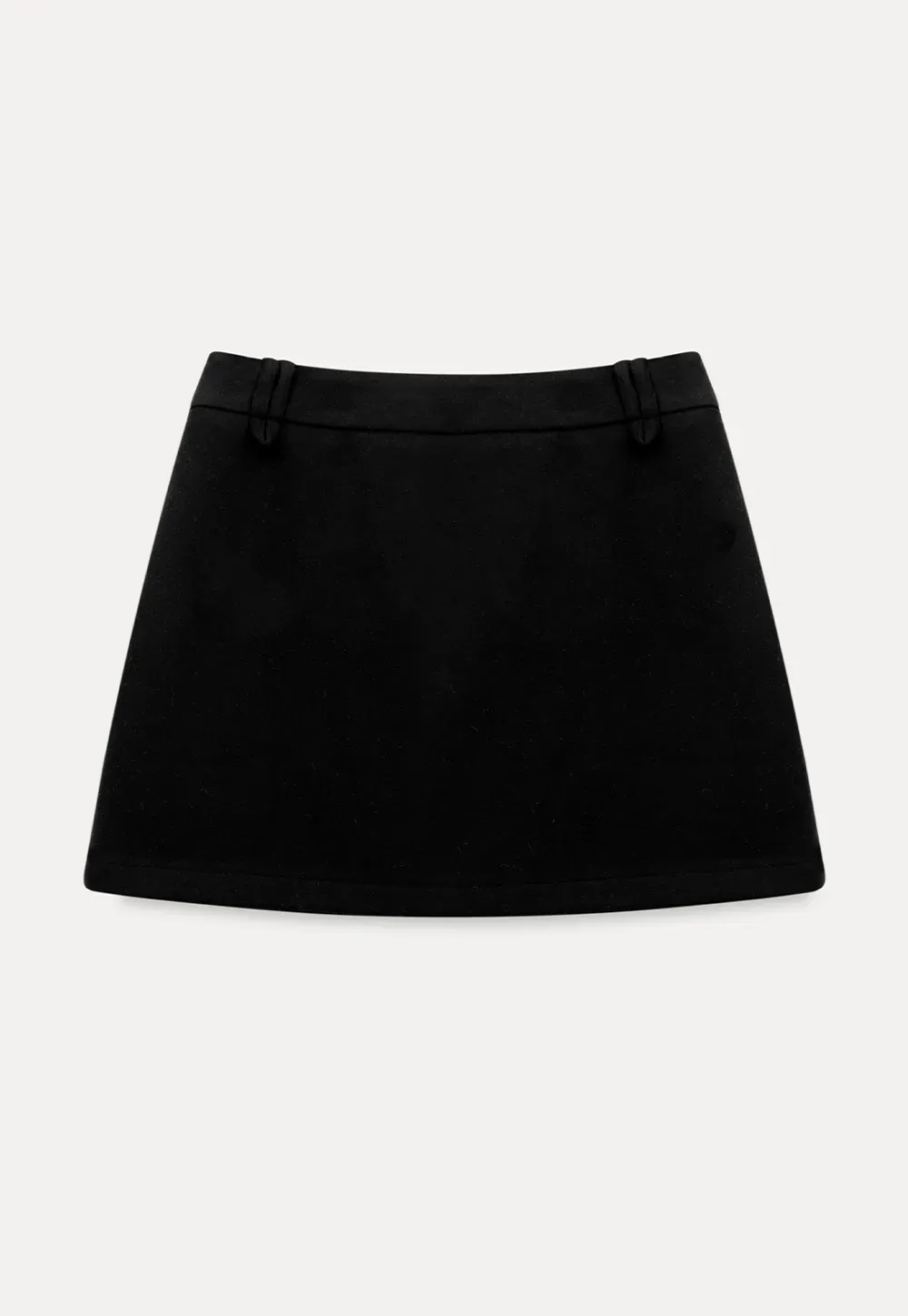 Elegant High Waist Mini Skirt with Belt Detail
