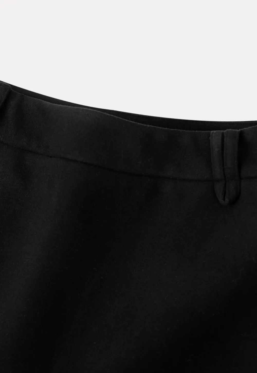 Elegant High Waist Mini Skirt with Belt Detail