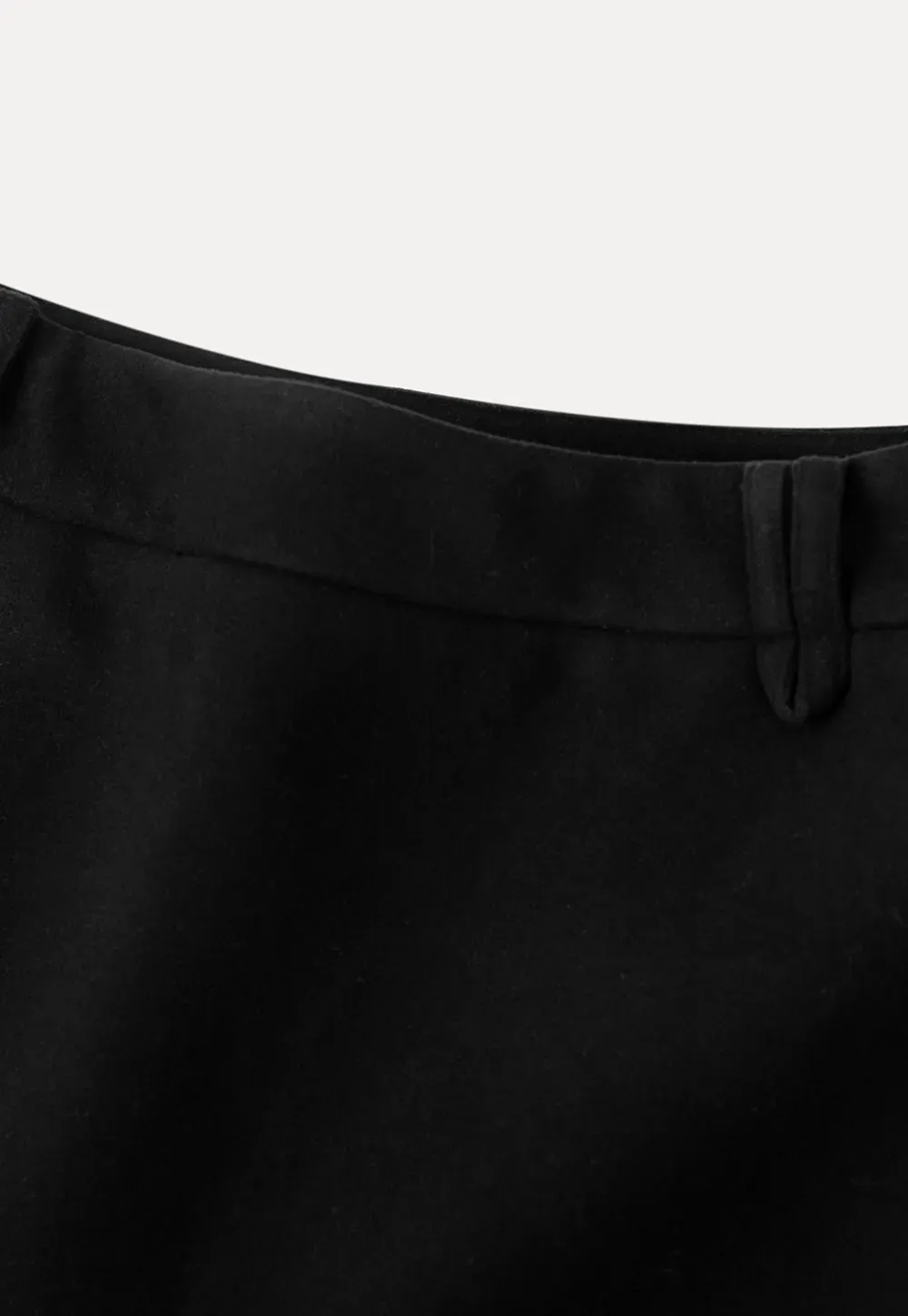 Elegant High Waist Mini Skirt with Belt Detail