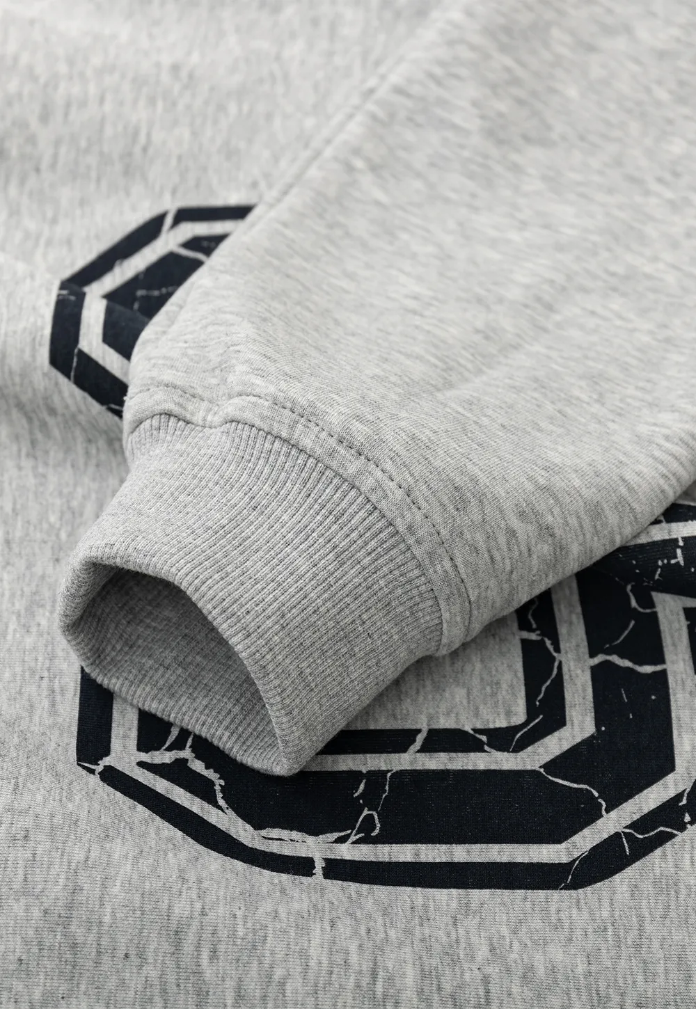 Off Shoulder Sweatshirt with Number Print