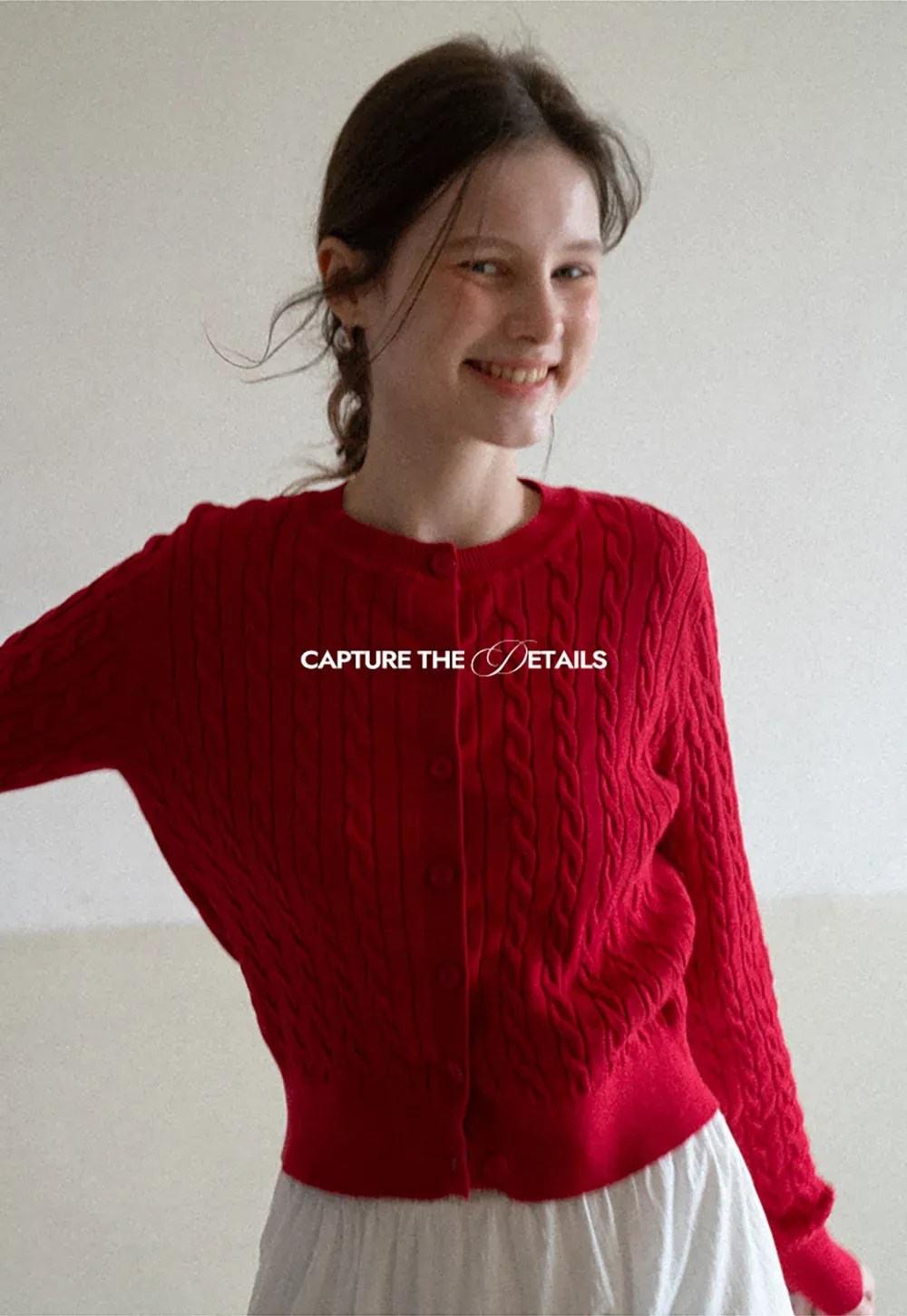 Cable Knit Long Sleeve Sweater Top